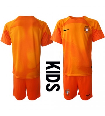 Portugal Målmand Replika Babytøj Udebanesæt Børn VM 2022 Kortærmet (+ Korte bukser)